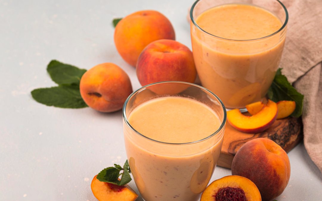 Licuado de Yogurt y Durazno