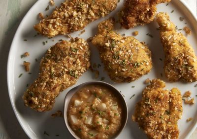 Filetitos de Pollo Crujientes con Salsa de Trozos de Piña Del Monte®