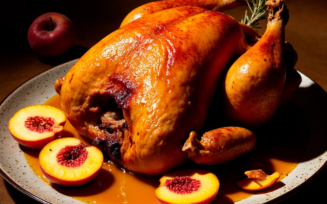 Pavo Glaseado con Durazno Del Monte® Frutas